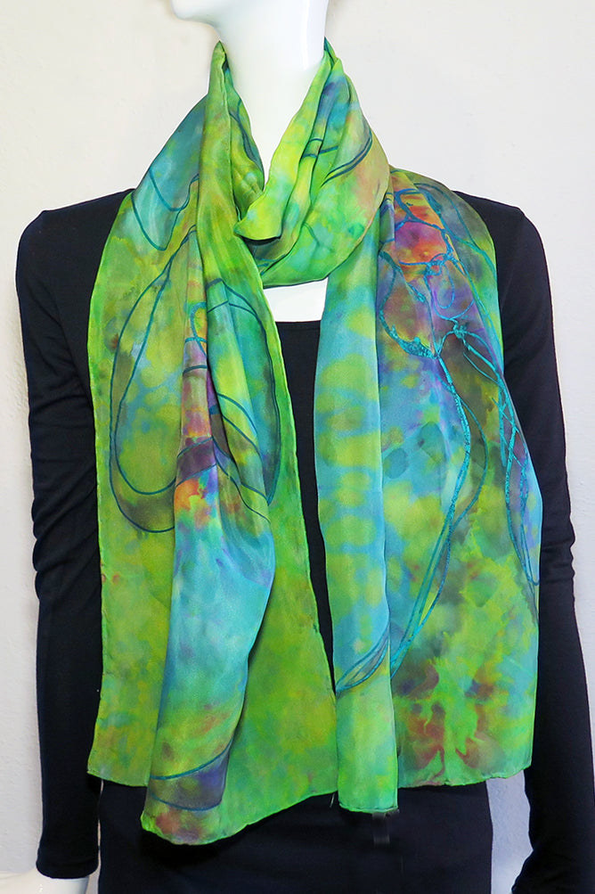 Silk Scarf  Artemisia Artwear