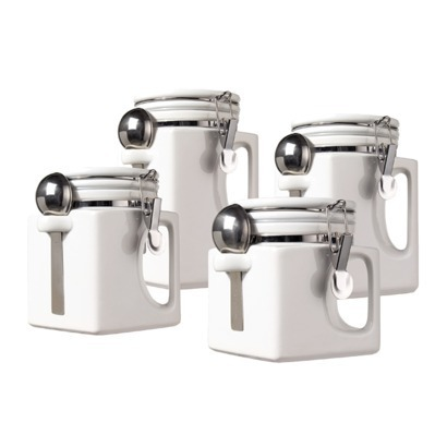 China Ceramic Spice Jar Canister Set with Bamboo Stand - China Spice Jar and Ceramic Spice Jar price