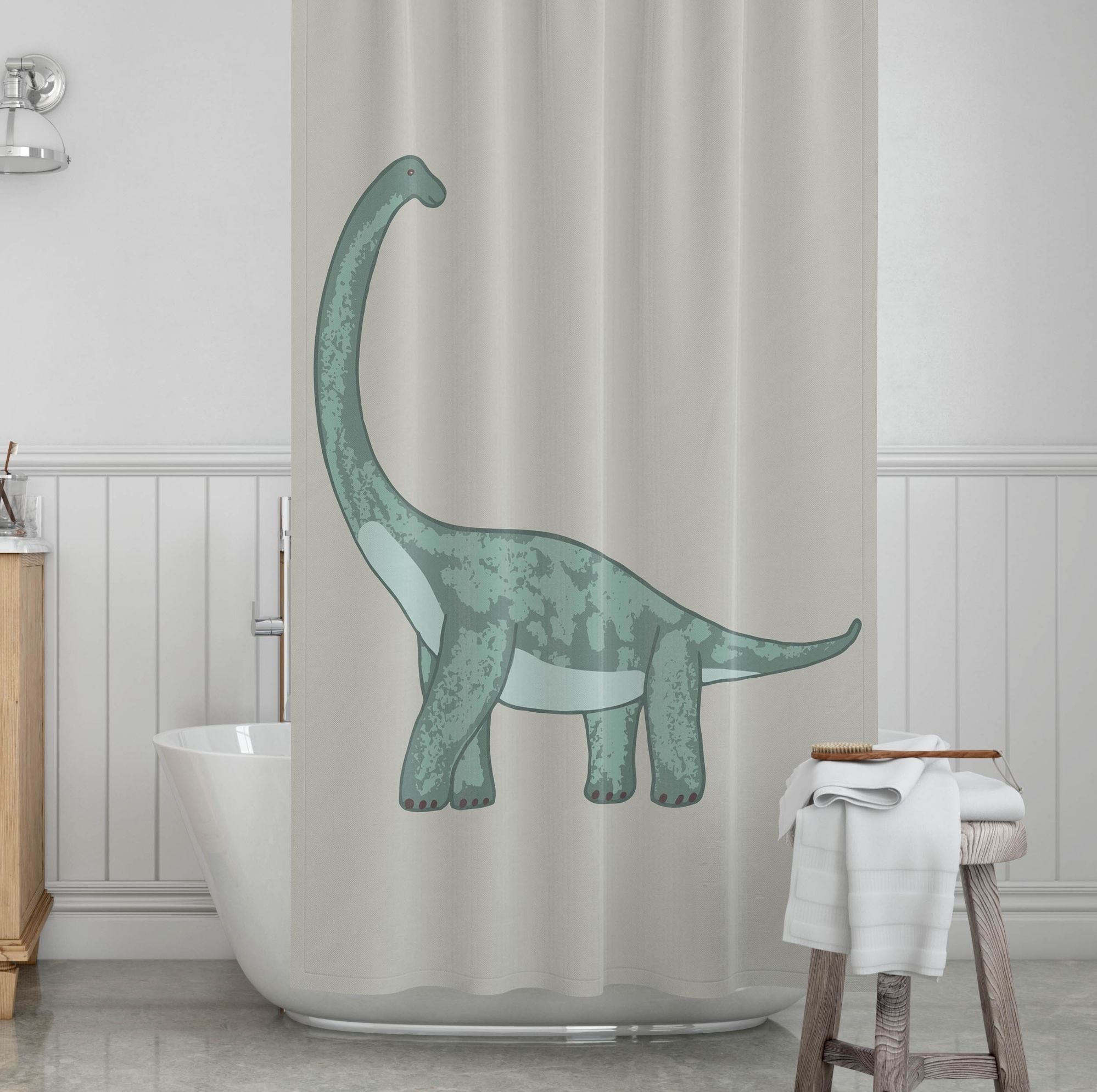 Dinosaur Shower Curtains for Sale