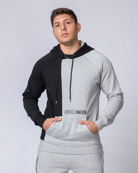 MP Men's Mini Mark Graphic Hoodie | Light Grey Marl | MP