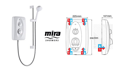 Mira Sport Max 9.0kW Electric Shower 1.1746.007 | Bathrooms.com