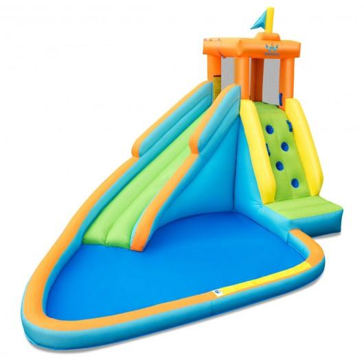 Costway  Kids Bounce House Castle Splash Water Pool W/ 740W Blower - As Picture Show | Boing Boing Store