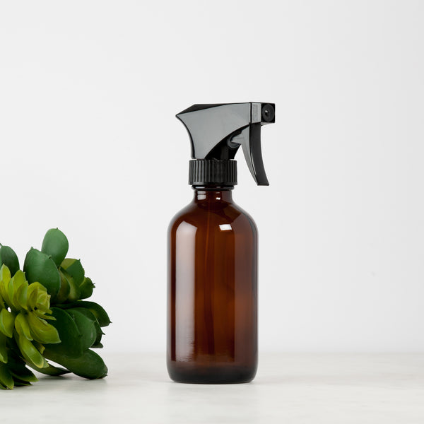 Fine Mist Spray Empty Bottle, PET, 8 oz bottle, spray nozzle, and nozz JBBwell