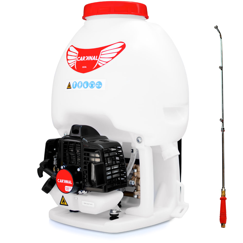 5 Gallon Gas Power Backpack Sprayer with Fan Tip Nozzle and Wand for P Tomahawk Power