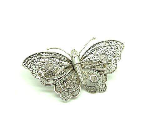 Antique Norwegian Magnus Aase Silver 830S dragon dragestil brooch Norway