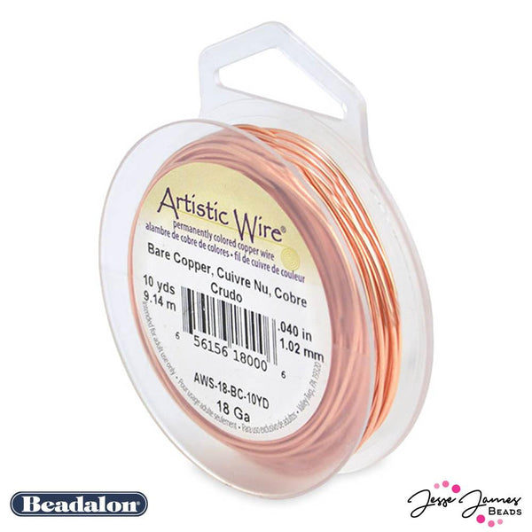 Copper Wire, Bare, 18 Gauge, 1 lb