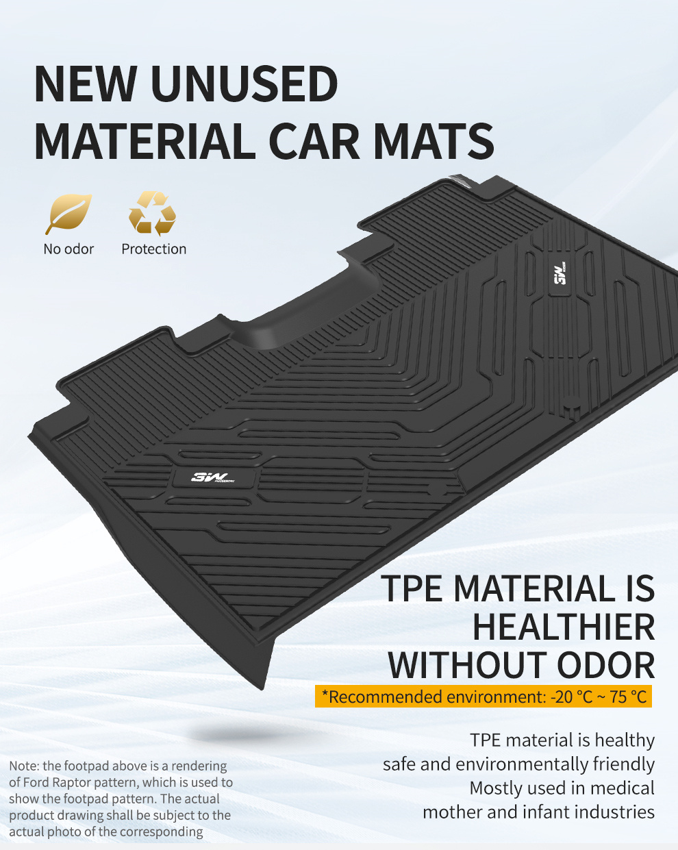 TPE car mat for Ford5