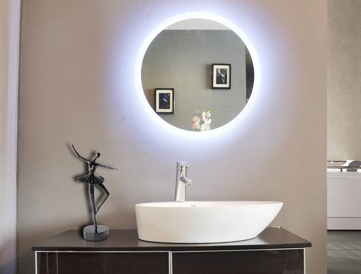 Upgrade Your Bathroom Vanity with the ES-DIY Frameless LED Mirror - Anti-Fog, Dimming & UL Certified!