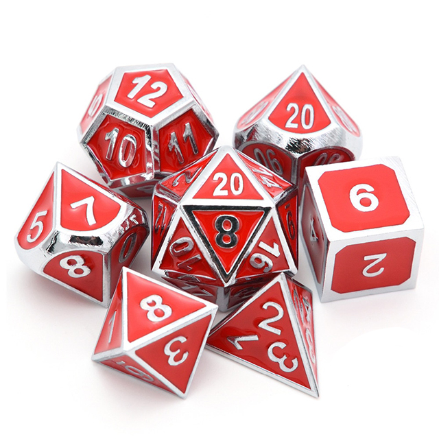 Unleash the Power of Ancient Dragons with Big and Heavy Copper Hollow <a href='/metal-dice/'>Metal Dice</a> Set for Dungeons and Dragons RPG - Dragon Lair Edition
