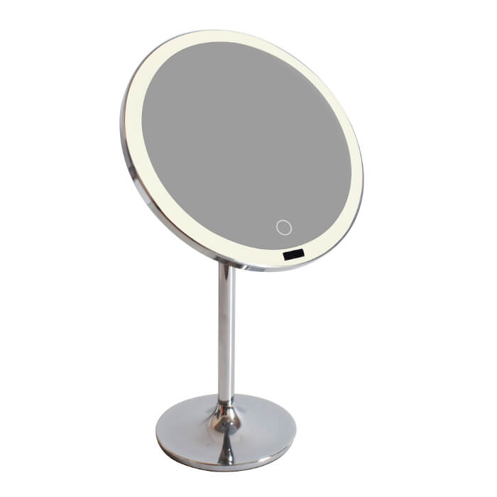 Get Glamorous Anywhere with Our Rechargeable LED Makeup Mirror - 1X/10X Magnifying Vanity Mirror with 3 Lighting Modes and 90 Degree Rotation, Perfect for Travel and Beauty on-the-go!