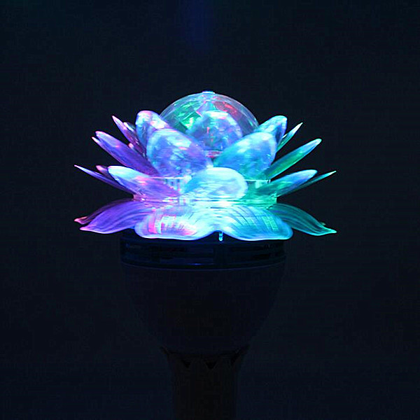 E27 or B22 LED Lotus Rotating Lamp Plastic Expand Flower Magic Party <a href='/bulb/'>Bulb</a>