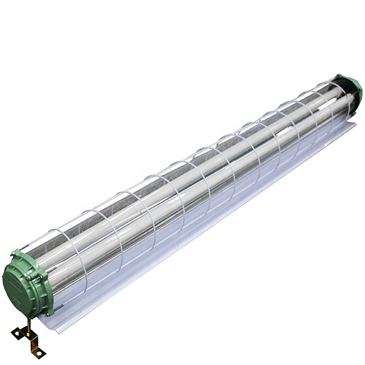 Iron Material 2xT8 Explosion Proof LED tube Fixture with Shade for Mining