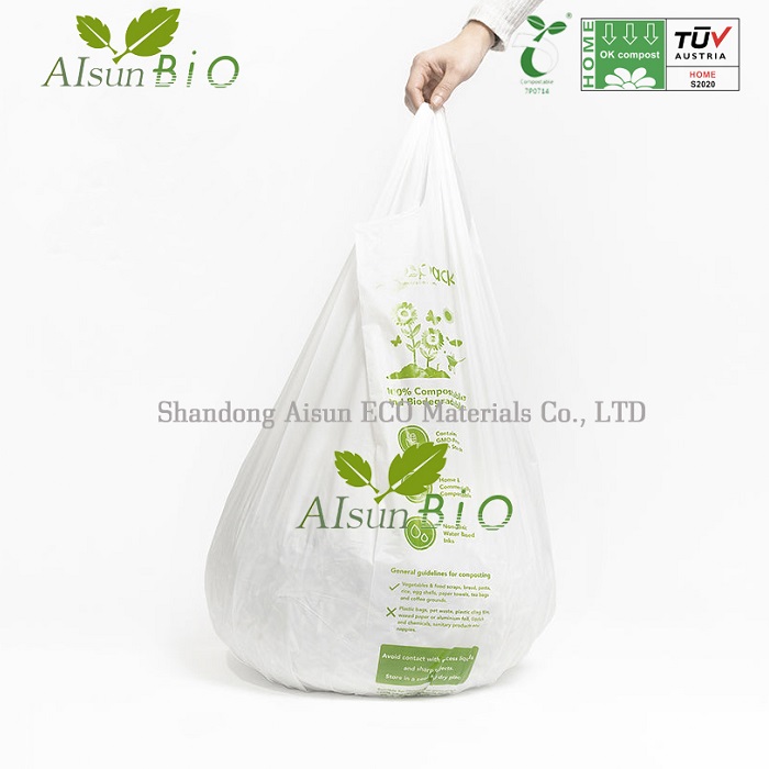 Eco-Friendly Cornstarch <a href='/compostable-garbage-bag/'>Compostable <a href='/garbage-bag/'>Garbage Bag</a></a>s: 100% Biodegradable - Factory Direct