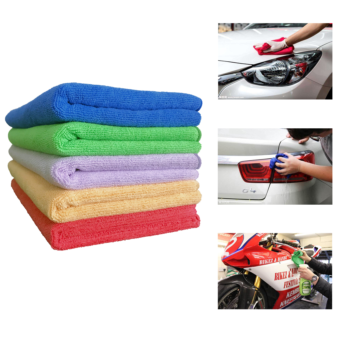 Factory Direct Microfibre <a href='/cleaning-cloth/'>Cleaning Cloth</a> for Multi-Purpose Car & Vehicle Cleaning