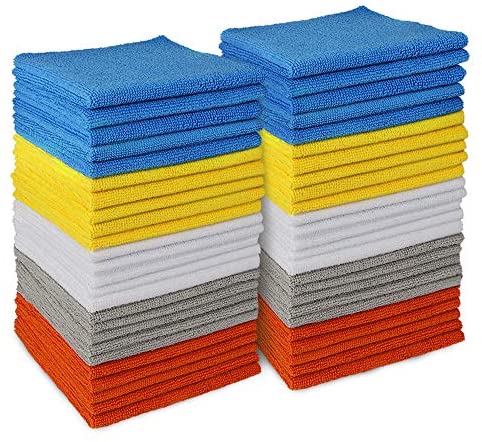 AIDEA Microfiber <a href='/cleaning-cloths/'>Cleaning Cloths</a>, Cleaning Cloth Drying Towel, All-Purpose Softer Highly Absorbent, Lint Free, Streak Free Wash Cloth for House, Kitchen, Car, Window, Gifts-50PK (12in.x 12in.) | Wrighthost.com