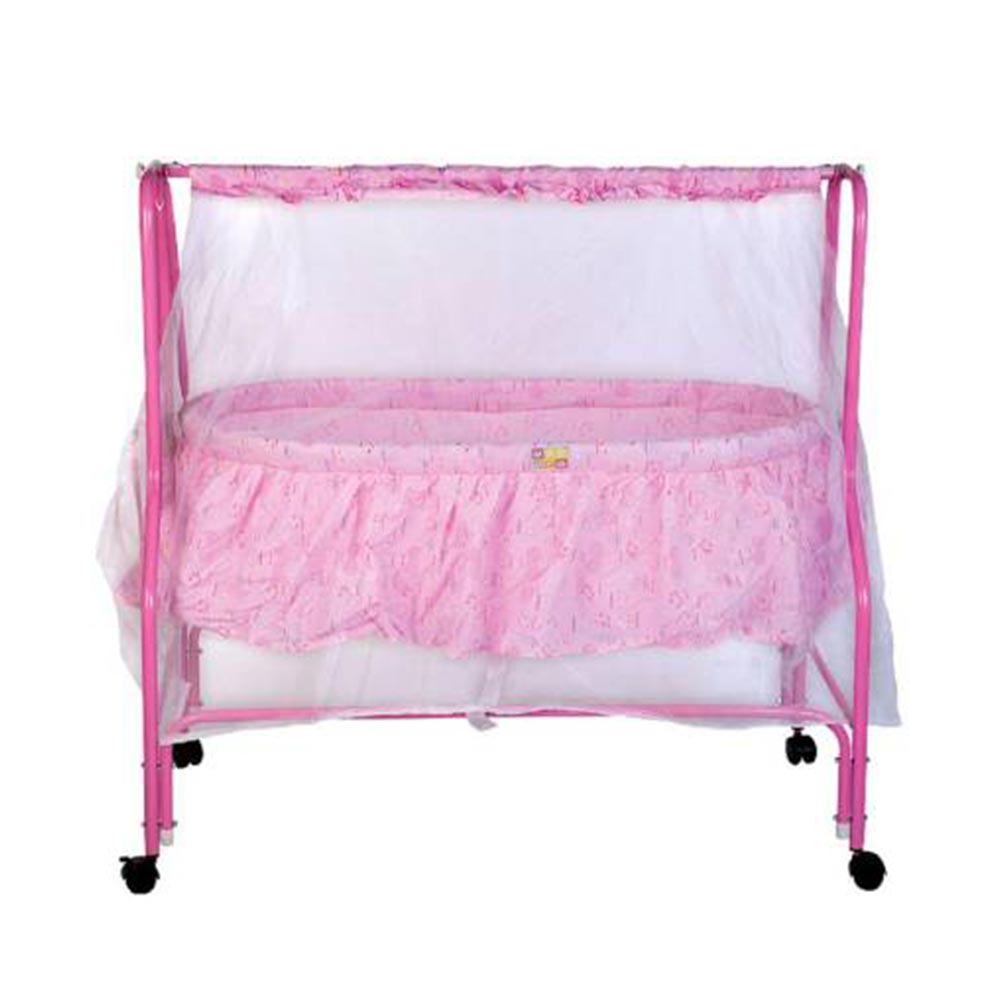 Baby cradle swing In Metal Frame Cot & bed With Stand Support & <a href='/mosquito-<a href='/net/'>net</a>/'>Mosquito Net</a> - Best online shopping in pakistan