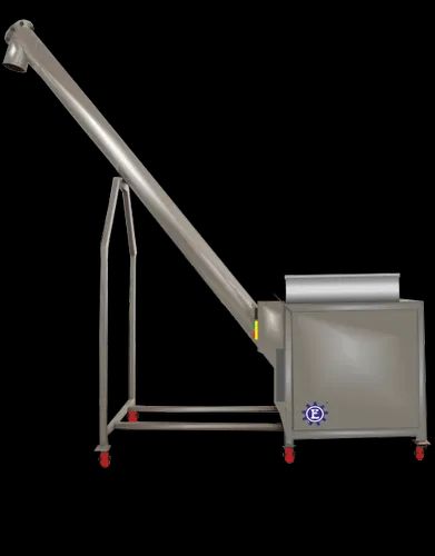 Model VMF-90A Screw Feeder features a built-in cam actuated hopper agitator.
