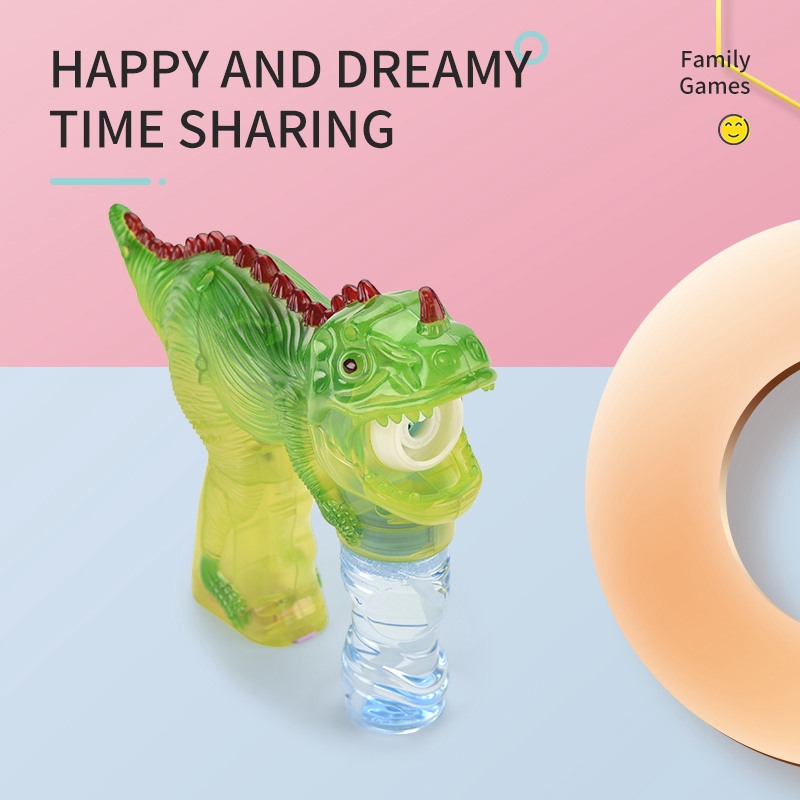 Dinosaur Automatic Bubble Maker Blower Machine with light and sound for Kids