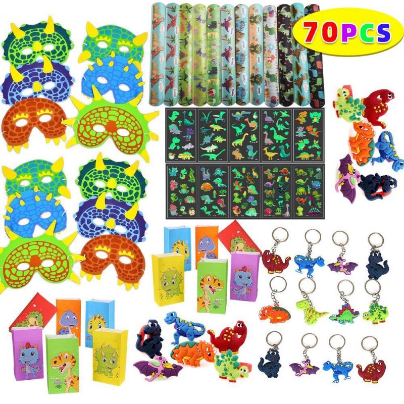 Amazon.com: EZPartyBundles – 18 Pack, Animal Party Favor Bundle Bags – Just  Add Name and Note – Kids Goodie Bags for Birthday Party, Party Supply Gifts  for Boys Girls – Dinosaur and