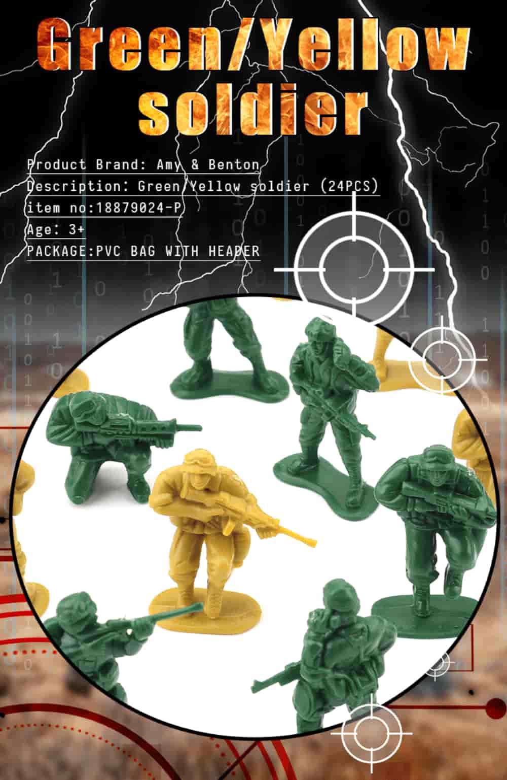 Green Yellow Army Soldiers Toy_01
