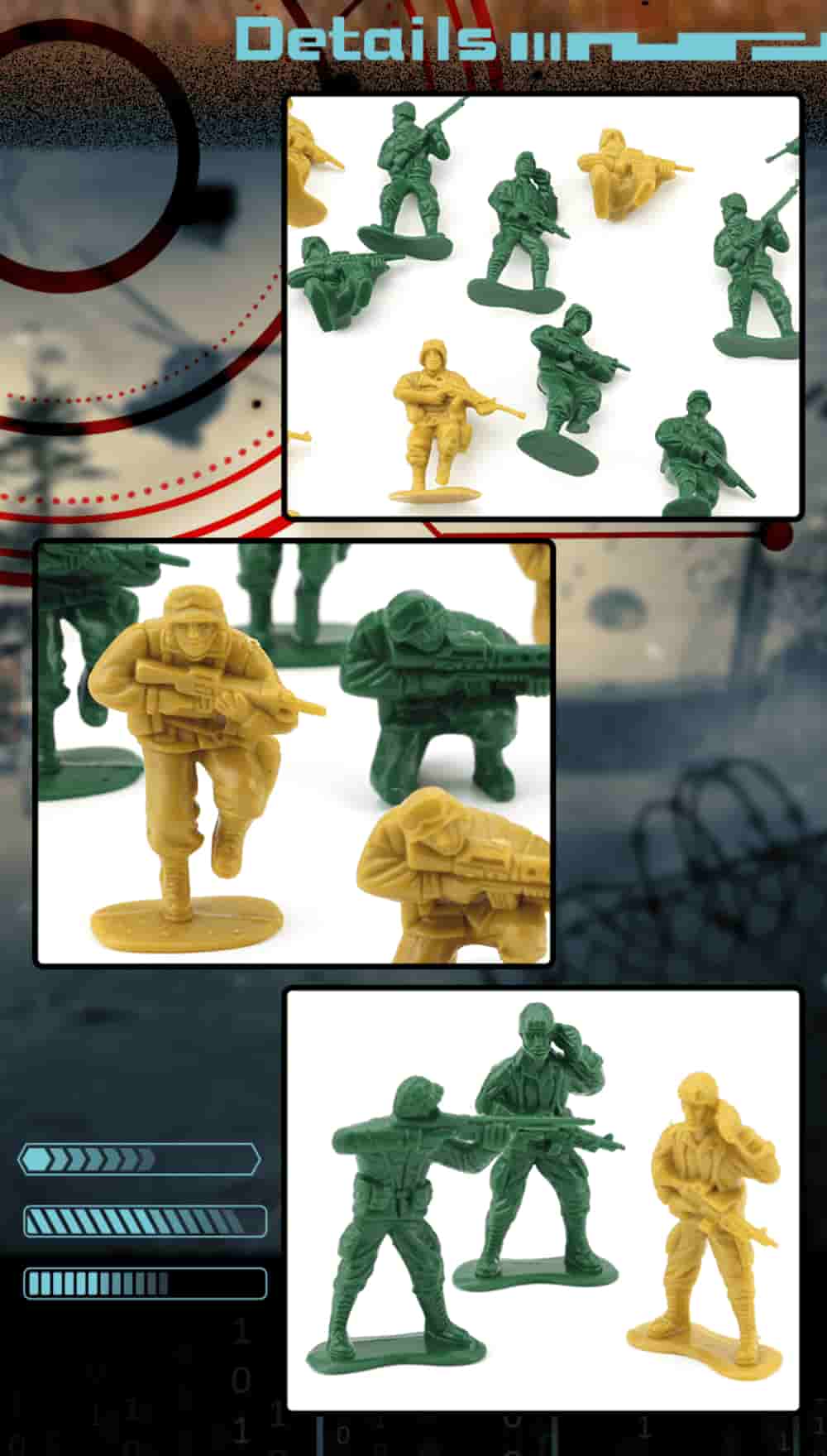 Green Yellow Army Soldiers Toy_02