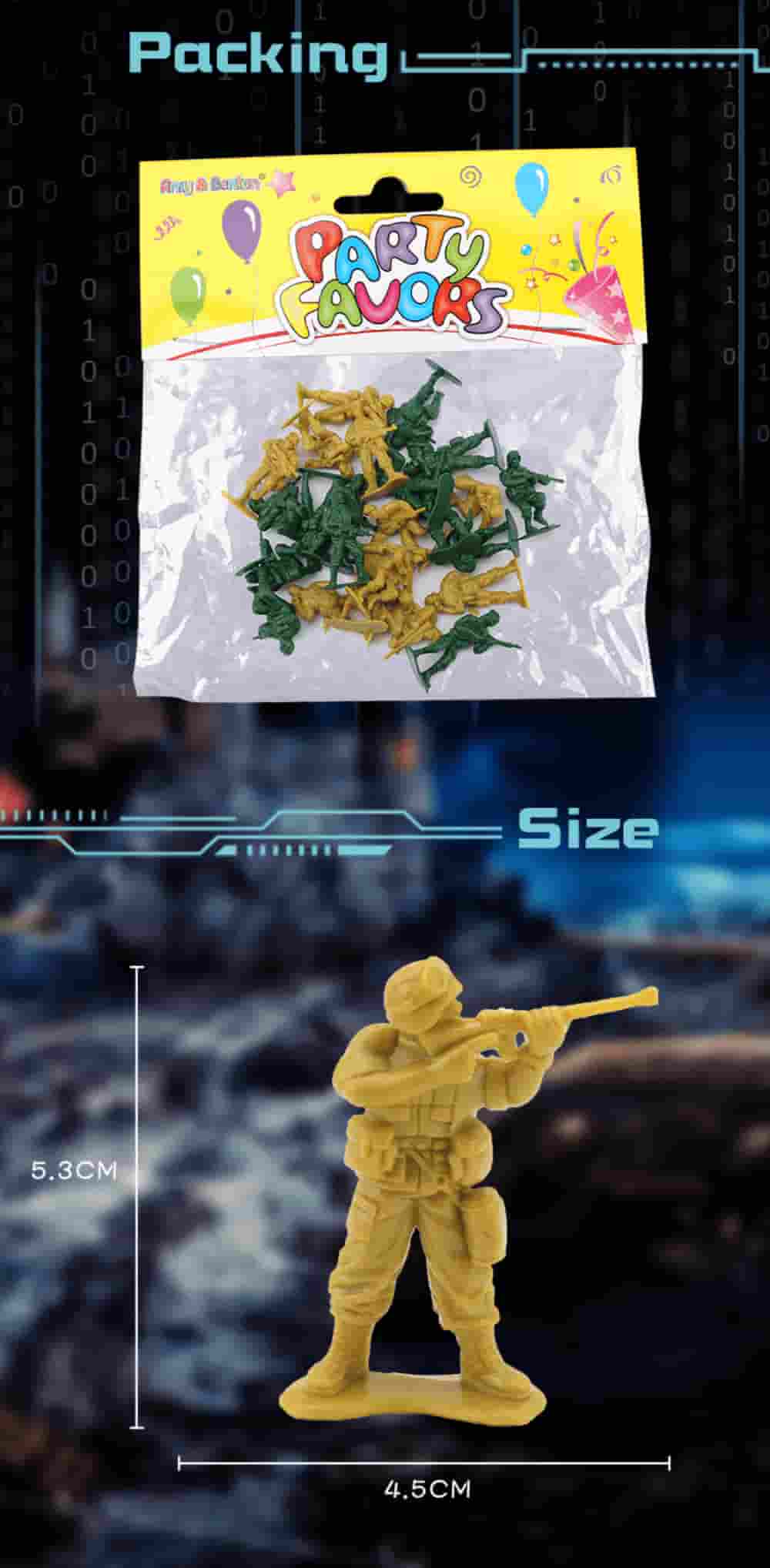 Green Yellow Army Soldiers Toy_03