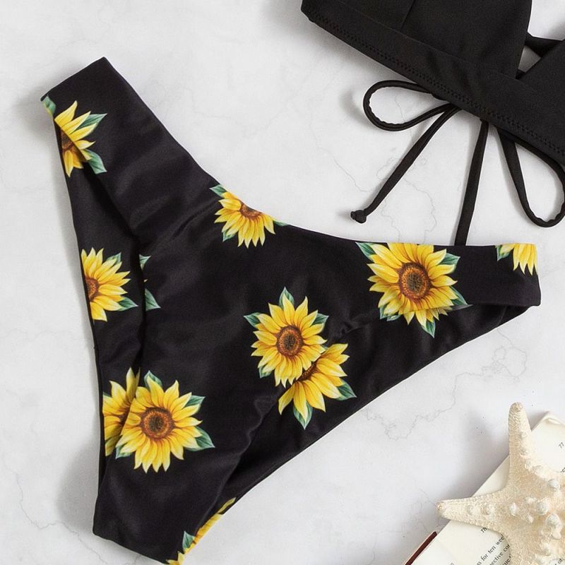 Tie Dye Sunflower Print Underw5