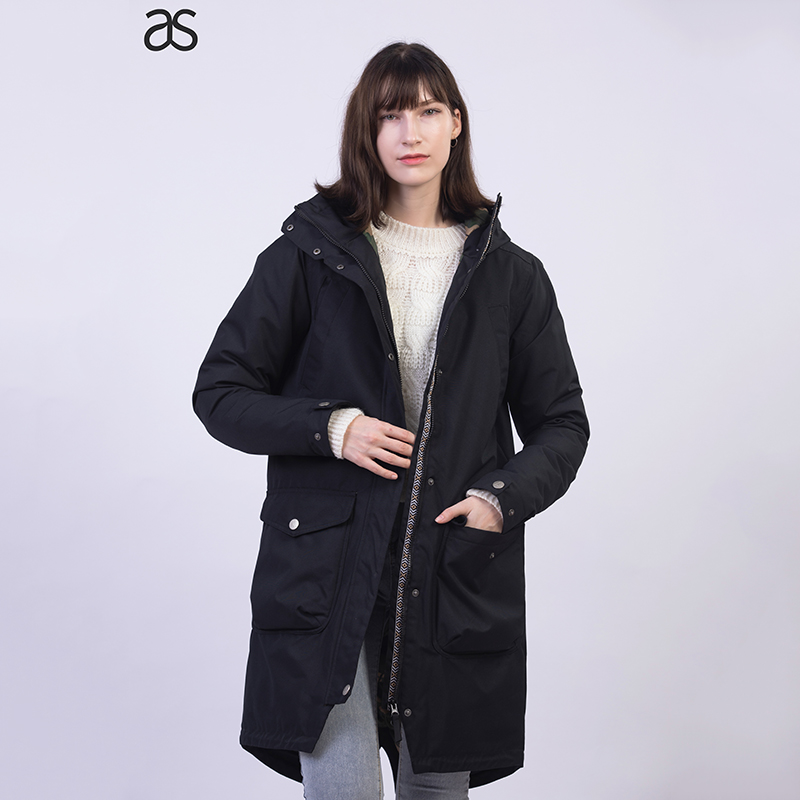 Factory Direct Women's Parka Winter Coat - Warm Cotton Padded <a href='/hooded-jacket/'>Hooded Jacket</a> <a href='/outwear/'>Outwear</a>