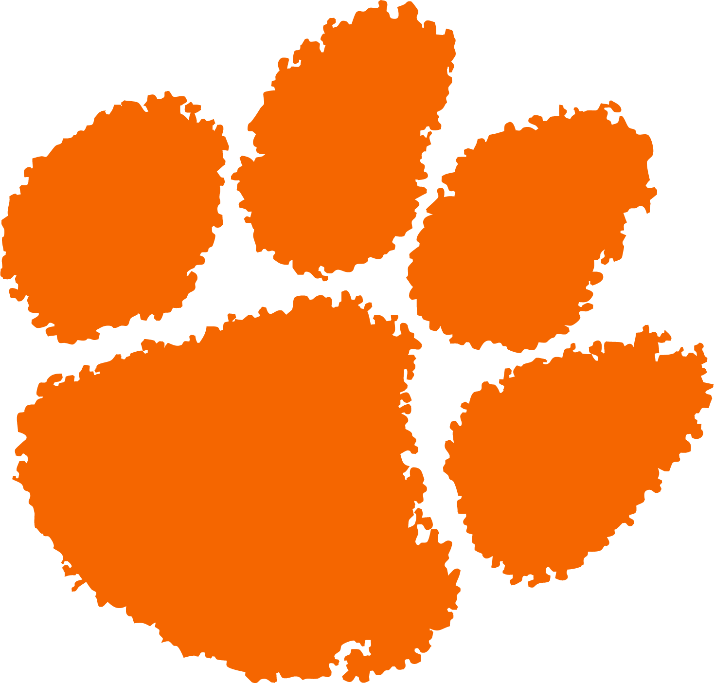 Clemson Tire Cover w/ Tigers Logo - White Vinyl