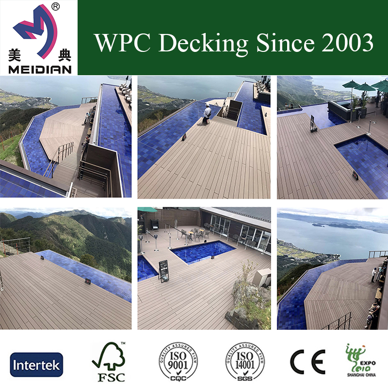 china manufacturers wpc garden terrace wood plastic composite decking panel outdoor flooring board