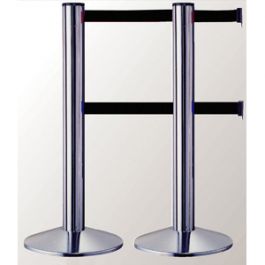 Crowd Control | Wall Mounted Retractable Barriers | Lavi Industries Yellow Quick Mount Barricade, 18'L Yellow Retractable Belt, Modified Mount | B998308 - GLOBALindustrial.com