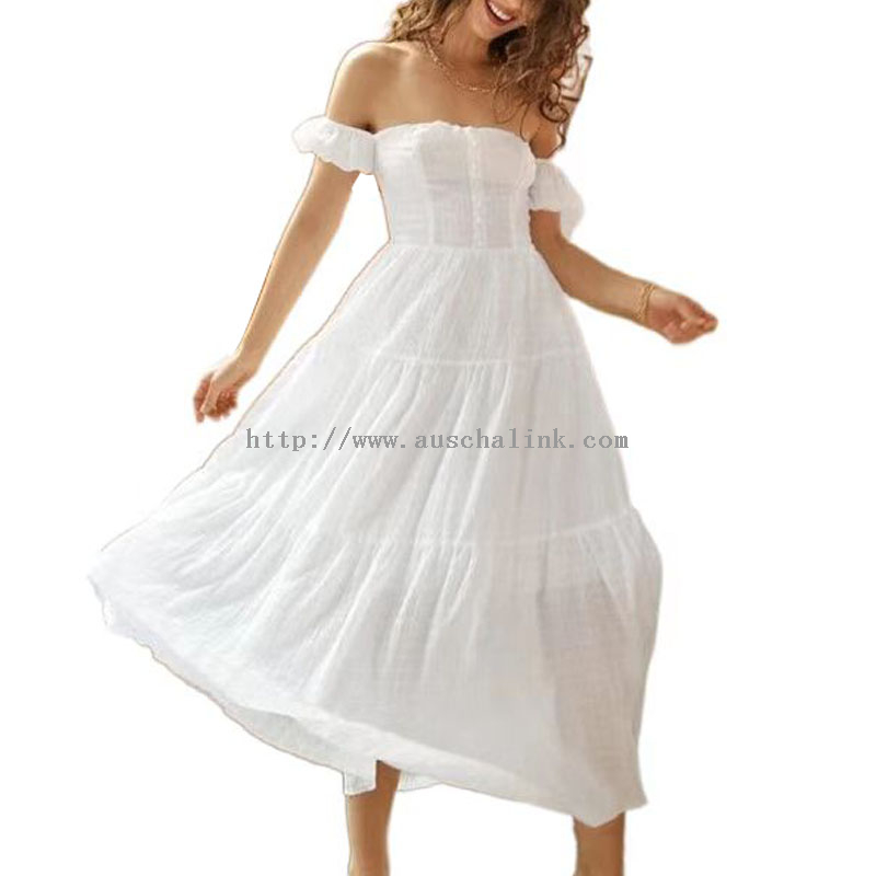 aerie holiday dress Sea Level | Sunset Bandeau Dress White – main image 0