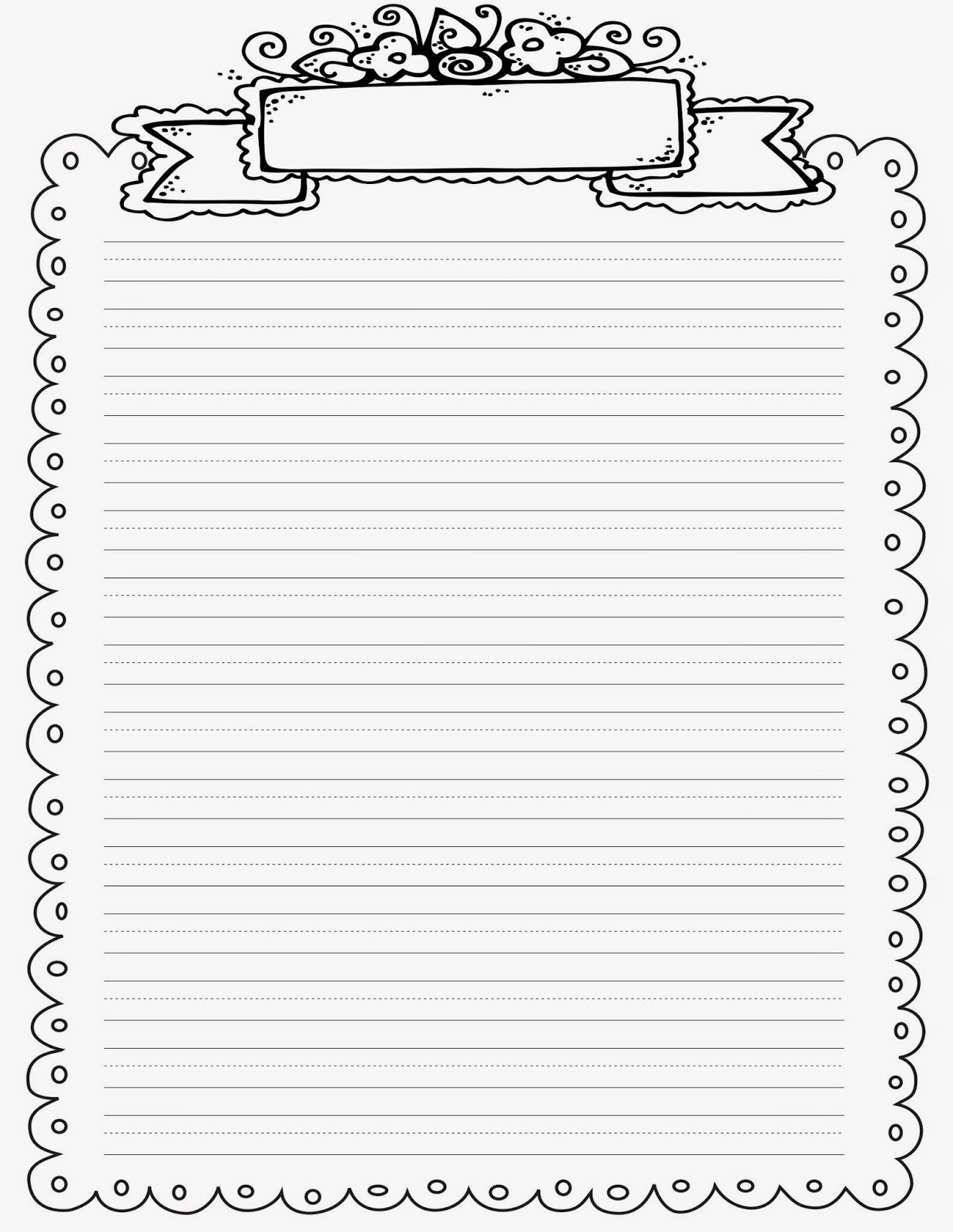 Free Printable Lined Writing Paper  insightsonline.org