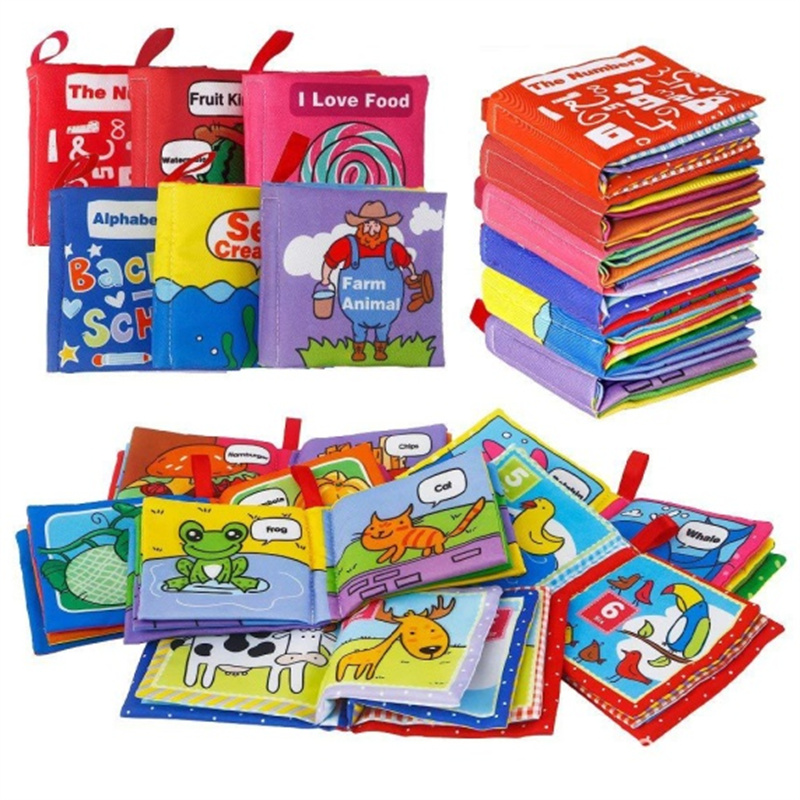 Factory Direct: Baby Early Educational Cloth Books - Pack of 6