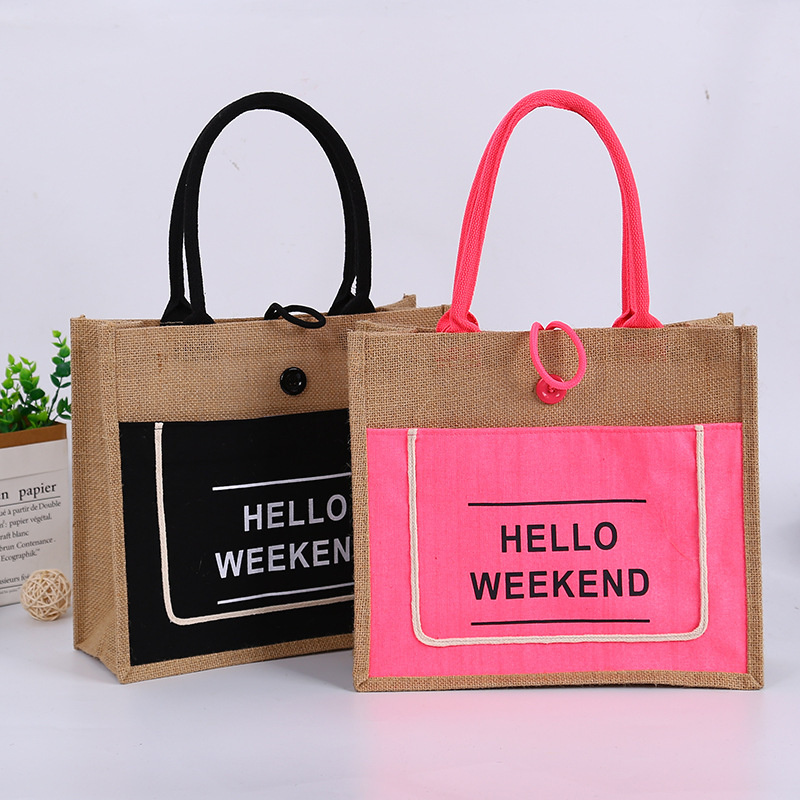 Factory Direct: Custom Jute Tote Bag with Waterproof Lining - Shop Now