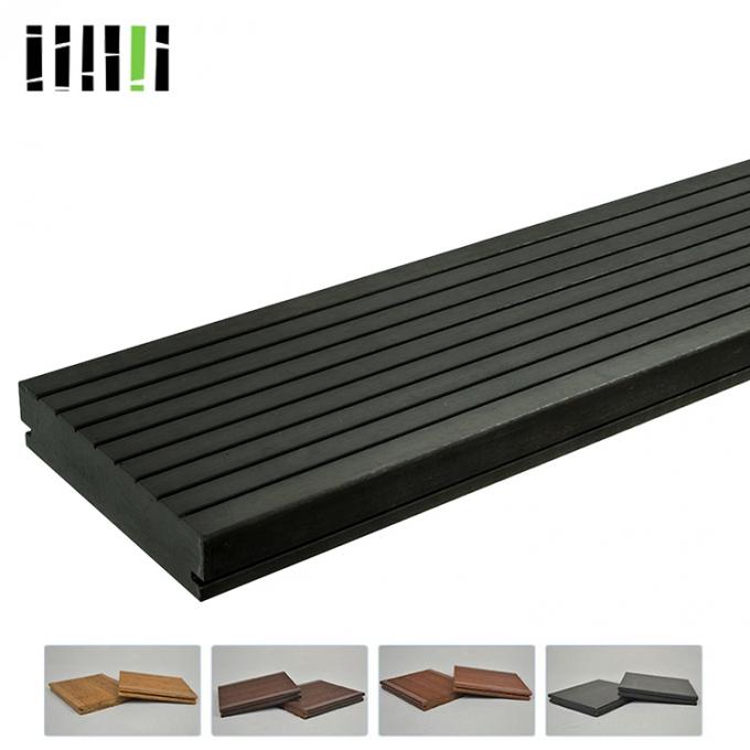 Solid Outdoor Bamboo Interlocking Deck Tiles With High Impact Resistance 1