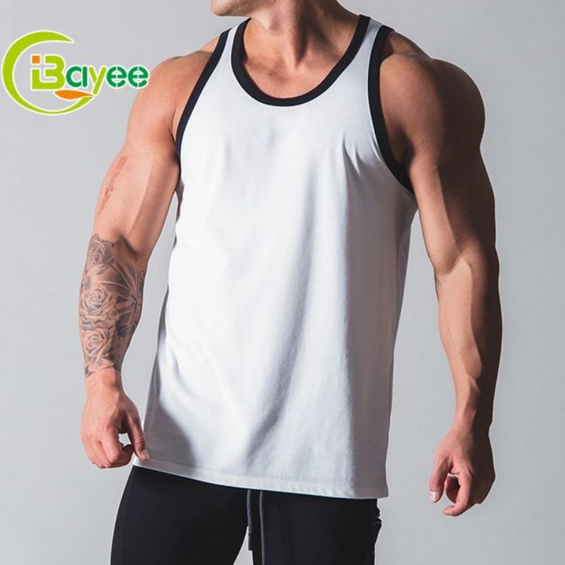 Factory-Direct Men's Gym Tank Top with Custom Logo | Premium Sports Cotton