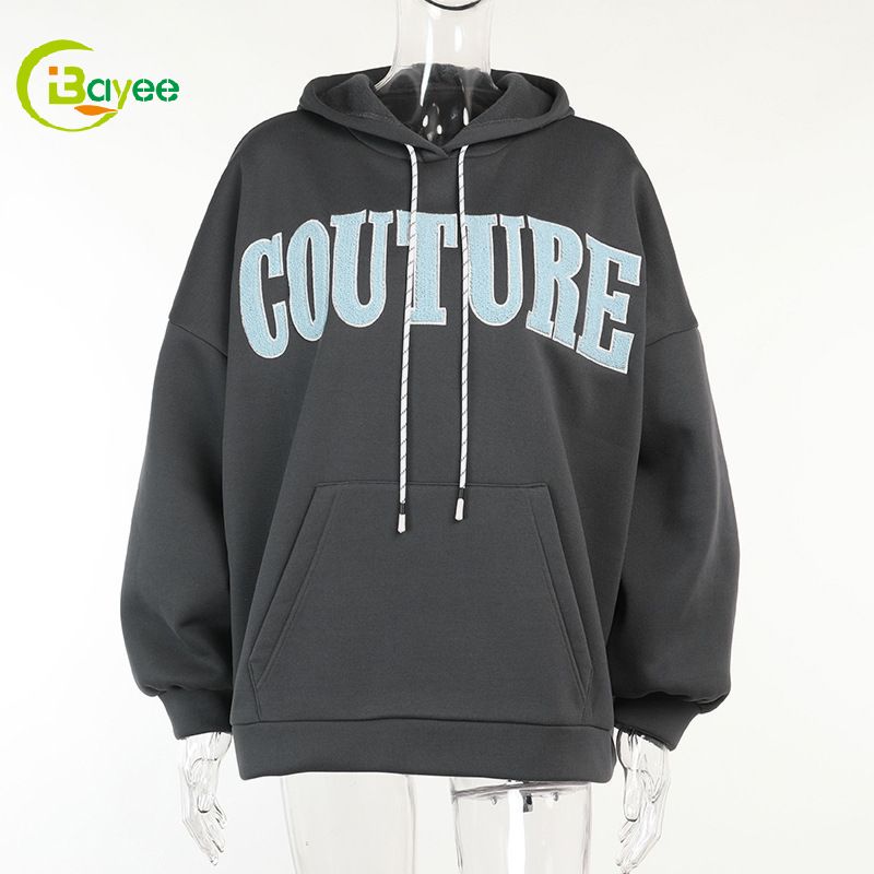 Premium Factory-Made Casual Letter Hooded <a href='/pullover-hoodie/'>Pullover Hoodie</a> Sweatshirt