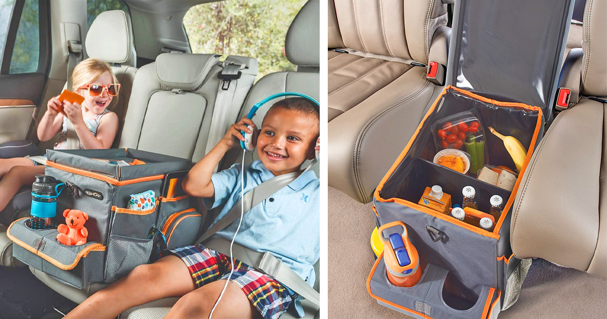 2PC/1PC Car Back Seat Organizer/ Kids Car Backseat Cover Protector - Sky Linegh