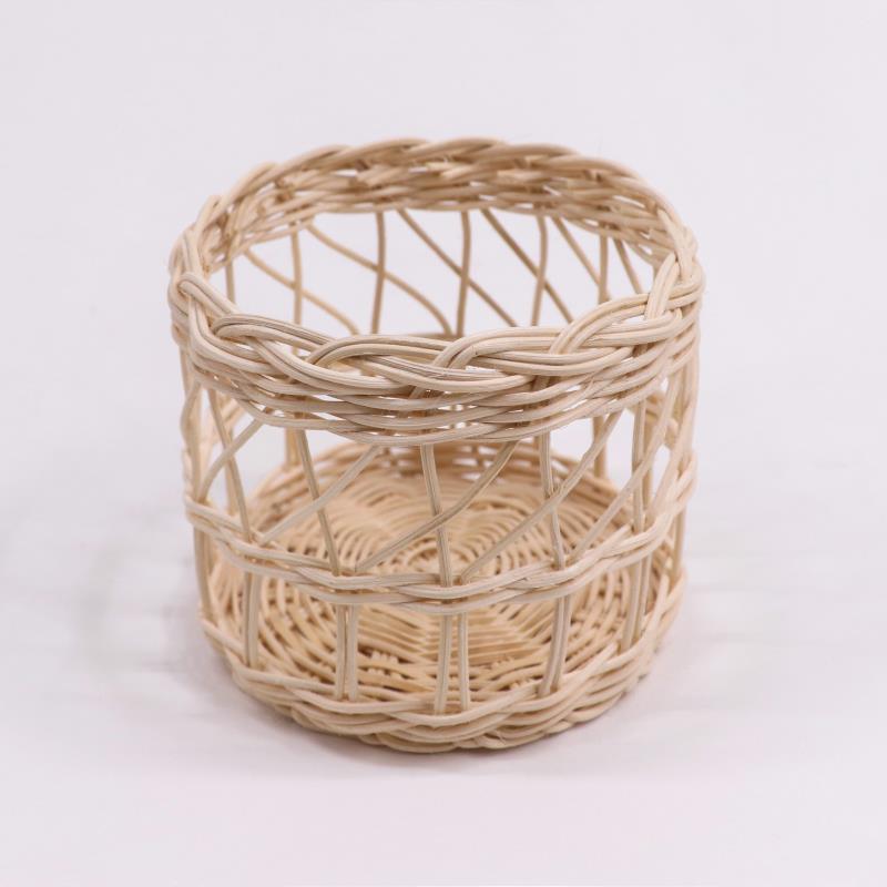 Factory-Direct Wholesale: Original Color Rattan Woven Plant Pot for Indoor Use