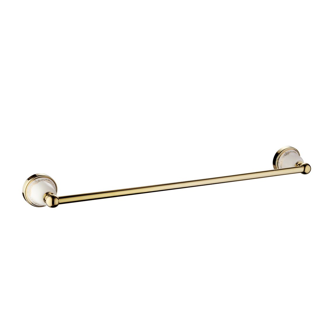 gold plated decorative patterns ceramic metal  Wall Mounted Towel bar for <a href='/bathroom/'>Bathroom</a> 1811