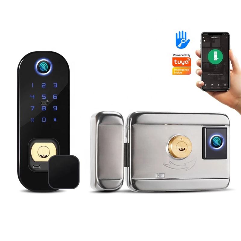 Factory-Direct 906-Smart <a href='/door-lock/'>Door Lock</a>: WiFi <a href='/fingerprint/'>Fingerprint</a>, Double Side Fingerprint+Key for Enhanced Security