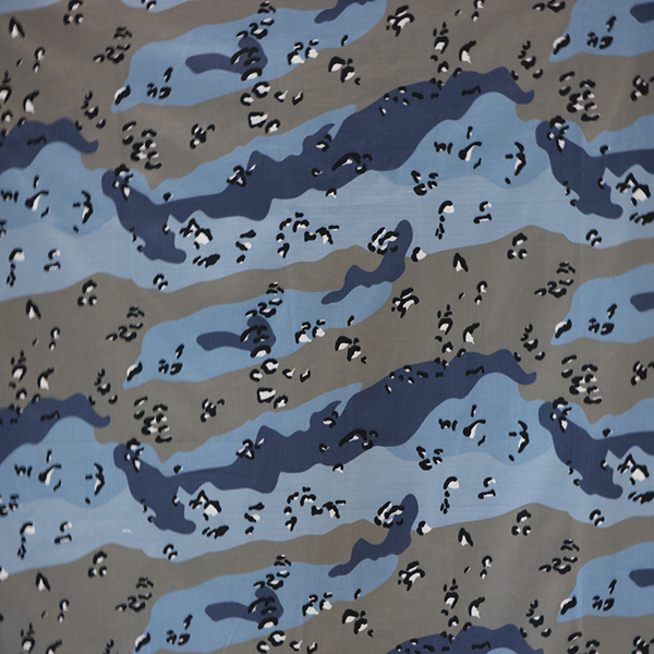 Factory Direct: Blue Camo Fabric for Military Uniforms - High Quality & Durable.