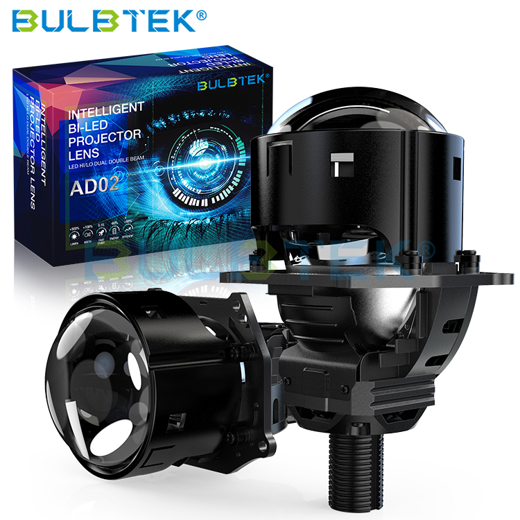 Relia<a href='/b/'>b</a>le Factory-Made BULBTEK AD02 24V LED Lights: No-Damage Installation, High Power 300W, 25000 Lumen, H4 H7 HB3 HB4, 3-Inch Projector Lens