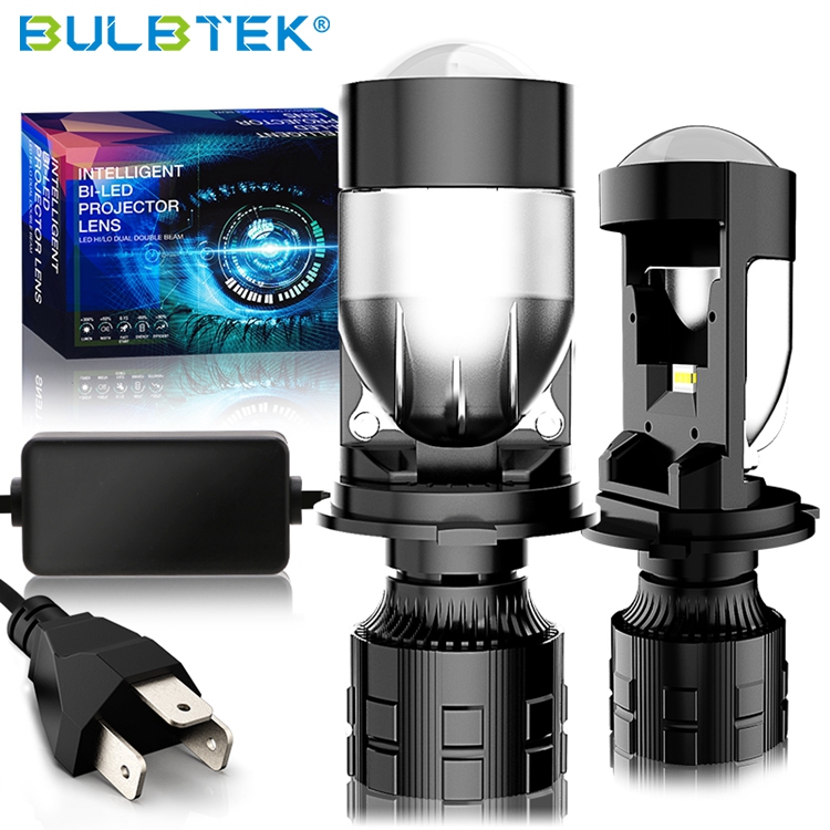 BULBTEK AM02 13000 Lumen 150W Projector Headlight Lens H4 Auto Car LED Light Retrofit Motorcycle Bul<a href='/b/'>b</a> LED BiLED Headlight Bulbs