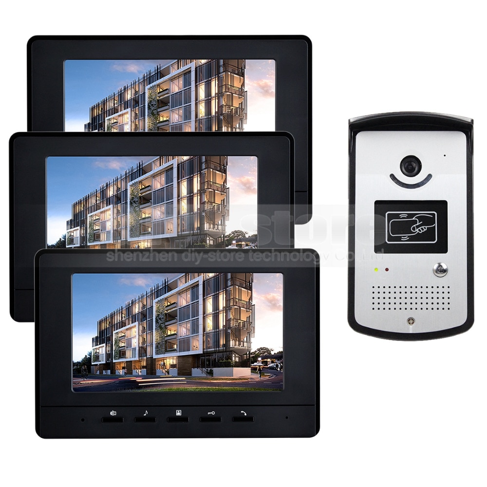 Apartment Intercom Apartment Intercom System 7 Inch 4 Apartment Color Video Door Phone Intercom System Video Intercom Door Bell Door Phone Affiliates Apartment Video Door Phone Intercom System  edgyemily.com