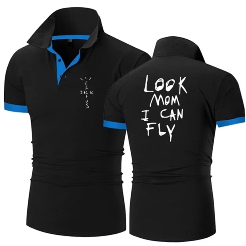 Funny I CAN FLY Custom Cotton Soft Wearing Mens Clothing Polo Shirt (4)