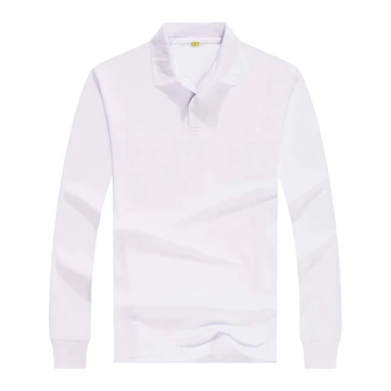 Wholesale Custom Blank Cotton Polyester Promotional Long Sleeve Polo Shirt (2)