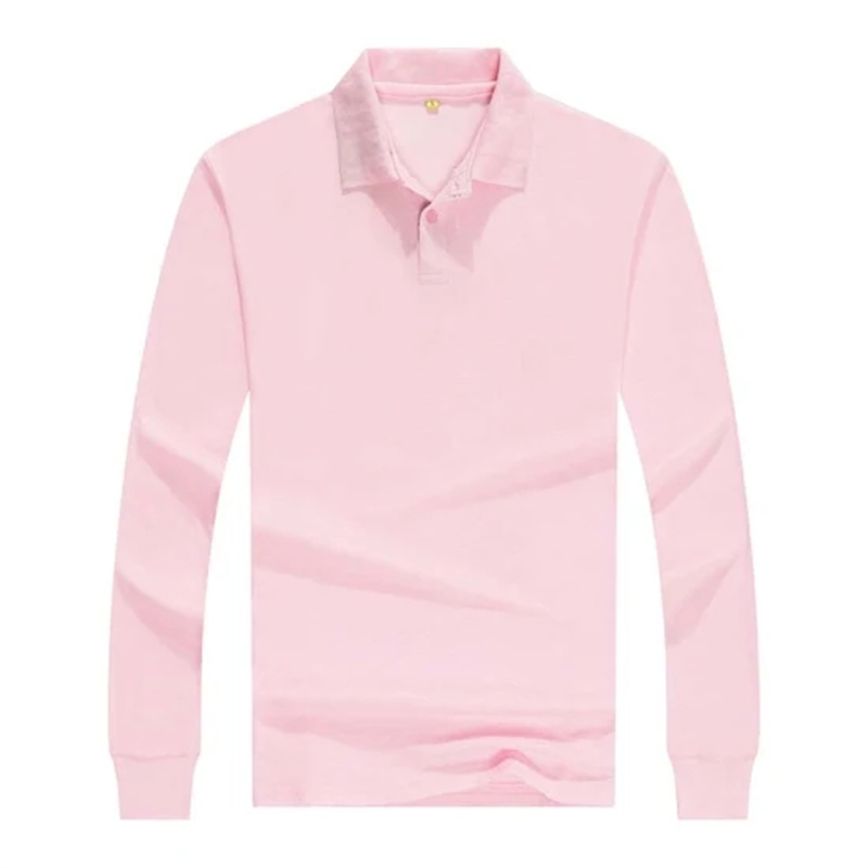 Wholesale Custom Blank Cotton Polyester Promotional Long Sleeve Polo Shirt (3)