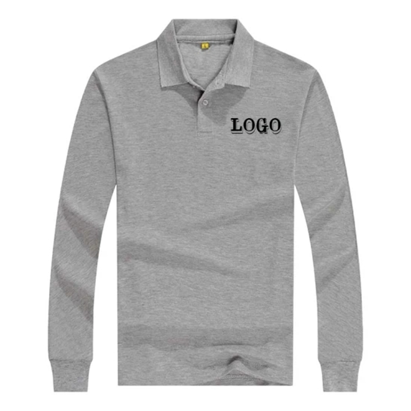 Wholesale Custom Blank Cotton Polyester Promotional Long Sleeve Polo Shirt (4)